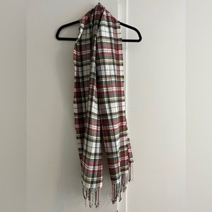 Pottery Barn Plaid Scarf - great condition!